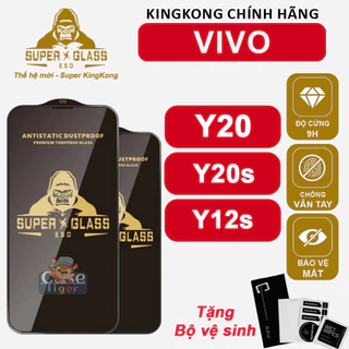 Cường lực KingKong Đen Vivo Y20 full màn, Chống bám vân tay