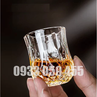 SET 6Ly uống rượu shot thủy tinh, bình rót chia rượu, chén uống rượu mạnh cup