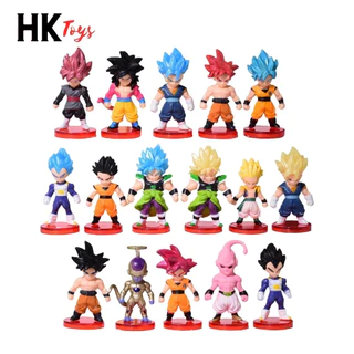 Mô hình DragonBall Bộ 16 nhân vật dragon ball chibi - Cao 6-7cm - nặng 200gram - Dragon Ball - no box , bọc túi opp