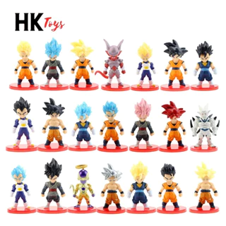 Mô hình DragonBall Bộ 21 nhân vật dragon ball chibi WCF Bản A - Cao 6-7cm - nặng 300gram - Dragon Ball - no box, bọc túi