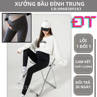 Quần Bầu Cạp Chéo Chất Umi Hàn Đẹp Co Giãn 4 Chiều Không Bai Xù Free Size 43-68kg SMC01