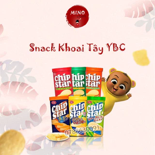 Bánh Snack Khoai tây YBC Chip Star Nhật 6 vị hộp 50g mn