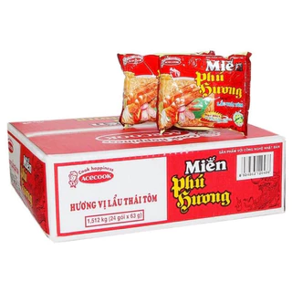 Thùng Miến Phú hương (3 loại có mix vị) Acecook 24 gói 60g