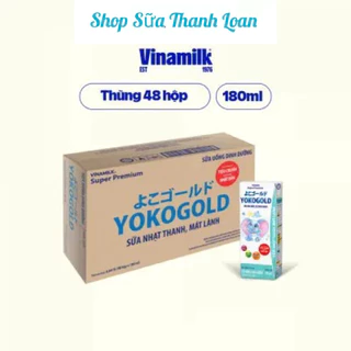 [HSD T1-2025] THÙNG 48 HỘP SỮA BỘT PHA SẴN YOKOGOLD 180ML.