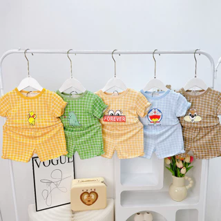 Bộ Quần Áo Trẻ Em Ngắn Tay Minky Mom Vải Thun Lạnh Mềm Mát Cho Bé Trai, Bé Gái 0-8 Tuổi TN-IN182