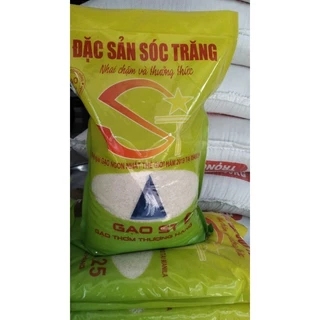Gạo Đặc sản ST25- Thơm Dẻo Ngọt (Bao 5 kg).