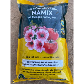 Đất trồng rau và hoa Namix potting mix, đất sạch giàu dinh dưỡng túi 5dm (khoảng 2.5kg)