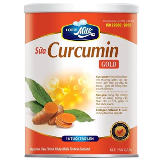 Sữa Nghệ Curcumin Gold 750g - Giúp Hỗ Trợ Làm Lành Vết Thương, Giảm Các Tác Nhân Gây Đau Dạ Dầy, Tá Tràng, Da Hồng Hào