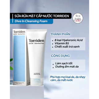 Sữa rửa mặt TORRIDEN DIVE-IN CLEANSING FOAM