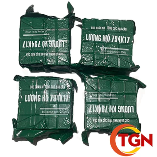 Lương khô quân đội 794K17- Tổng cục hậu cần - Hạn sử dụng mới 09/2024 -  04 phong lương khô, khối lượng 04x250gr = 1kg