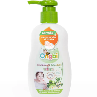 Sữa tắm gội thảo dược trẻ em Ongbi 200ml - An toàn cho trẻ sơ sinh và trẻ nhỏ