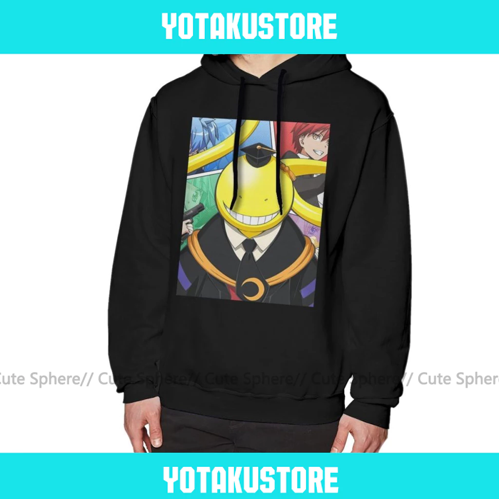 Áo hoodie in họa tiết anime lớp học sát thủ korosensei phong cách nhật bản thời trang cho nam