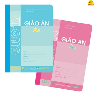 Sổ giáo án kẻ ngang KLONG A4 120 trang 58/92; MS: 313