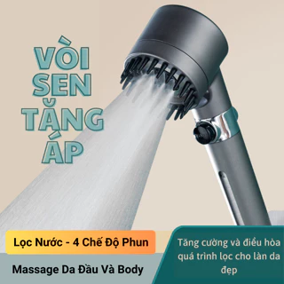 Vòi Hoa Sen Vòi Sen Tăng Áp Cao Cấp , Hỗ Trợ Tăng Lực Nước, Vòi Massage Tăng Lực Nước