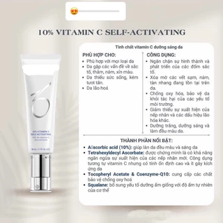 Serum dưỡng trắng da 10% VITAMIN C SELF-ACTIVATING