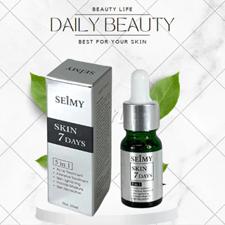 Serum giảm mụn thâm rỗ Seimy - Skin 7 Days - Công dụng 5 trong 1 hiệu quả sau 7 ngày 10ml