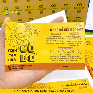 In Tem Decal Dán Nhãn Dầu Gội Theo Yêu Cầu