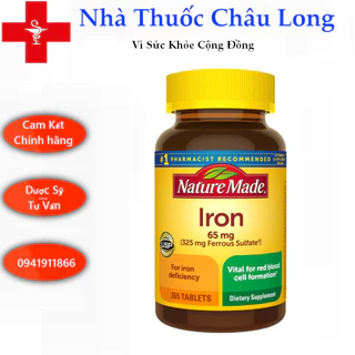 Sắt Iron Nature Made-Mỹ - Bổ sung sắt