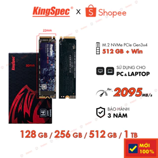 Ổ cứng SSD KingSpec 512GB cài sẵn Win 10 , M2 NVMe | NE 512 - Hàng Chính Hãng