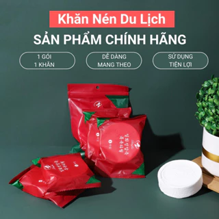 Khăn Nén Du Lịch Tiện Lợi Dùng Chất Liệu Cotton Siêu Thấm Hút, Khăn Lau Mặt Dạng Nén Mang Đi Mọi Nơi