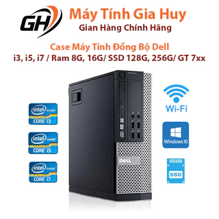 Case Máy Tính Bộ DELL Optilex 7010SFF Chơi Game, Văn Phòng CPU i7 i5 i3 , Ram 8G,  Ram 16gb, SSD 256GB ( Bảo hành 1 năm)