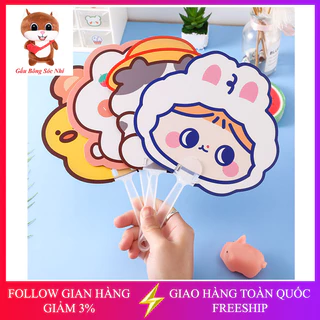 Quạt cầm tay mini hoạt hình cute dễ thương giá rẻ làm quà tặng học sinh