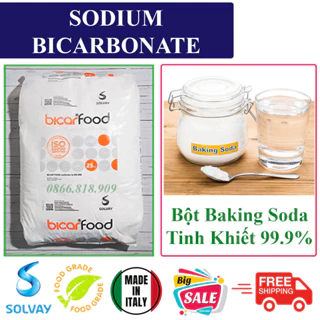 Muối Nở Ý - Bột Baking Soda 99% - Sodium Bicarbonate Food Grade