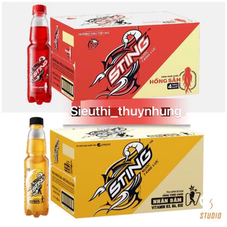 Thùng 24 Chai Nước tăng lực Sting hương dâu 330ml