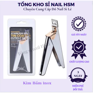 Kìm cắt móng giả , kềm bấm móng tay giả inox ,Kiềm bấm inox to - Tổng Sỉ Nail HSM