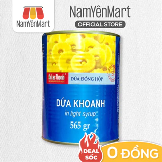 Dứa Khoanh Đóng Hộp 550g - Nam Yên Mart