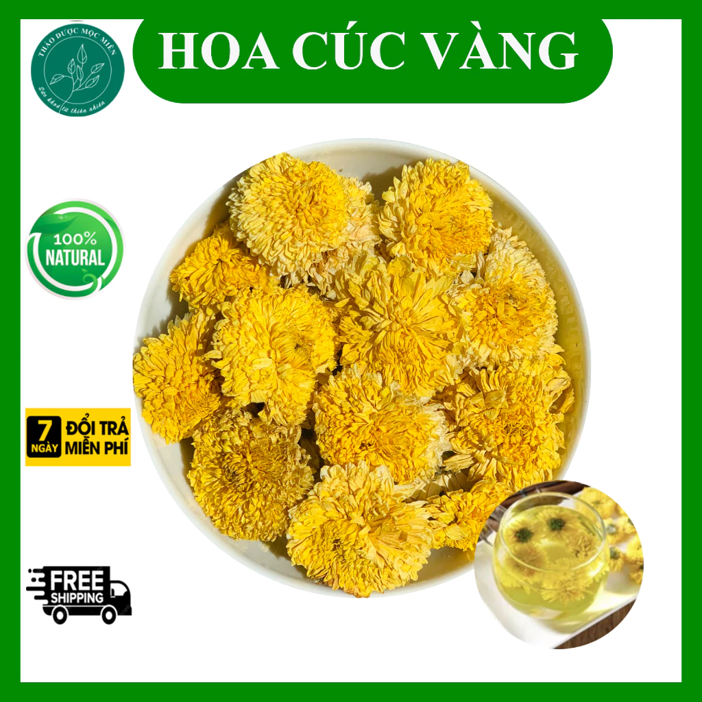 Trà hoa Cúc vàng Nguyên Bông Sấy Khô 50, 100, 200gram - Giúp thanh nhiệt, giải đọc, mát gan