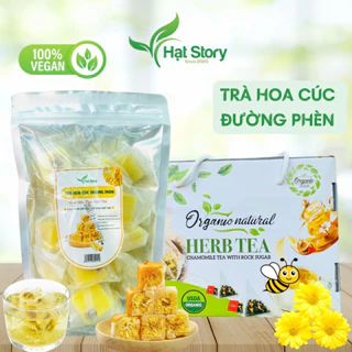 1 Hộp 1Kg Trà Hoa Cúc Đường Phèn HerbTea Thanh Nhiệt Giải Độc