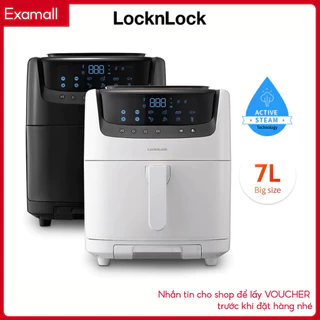 Nồi chiên không dầu & hấp Lock&Lock Steam Air Fryer 7L EJF881 EJF881BLK EJF881IVY - Hàng Chính Hãng