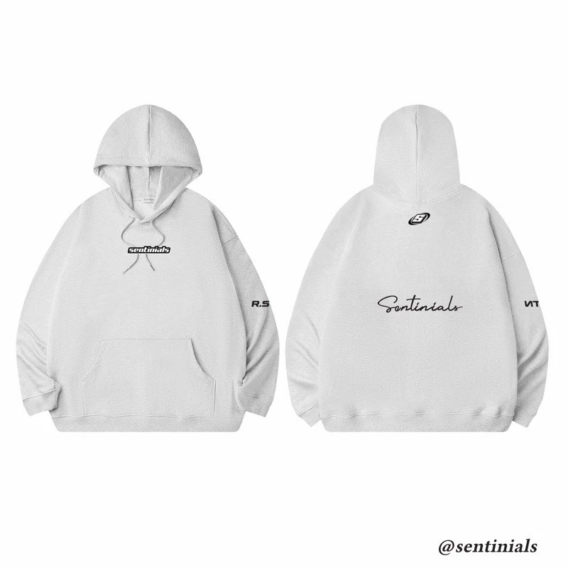 Hoodie PRINT SENTINIALS , Áo Hoodie Form Rộng Mũ Trùm Unisex Chất Nỉ Ngoại Cao Cấp