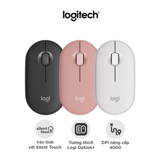 Chuột Bluetooth Logitech M350s Pebble 2 Silent - Mỏng nhẹ, Nút tùy chỉnh, Easy-Switch, 4000DPI