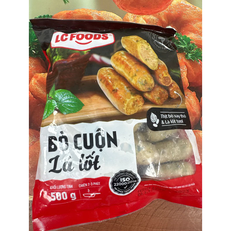 Bò cuộn lá lốt 500gr