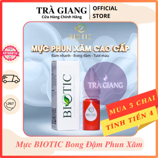 Mực xăm Biotic bong đậm chính hãng Mực phun xăm hữu cơ hàng đầu Việt Nam