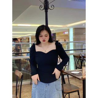 Áo cổ tym dài tay  M8031  BIGSIZE 55-95KG [BOON BOON BIGSIZE]