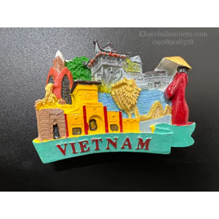 Magnet Vẽ tay nam châm trang trí lưu niệm Việt Nam