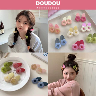 Phụ kiện kẹp tóc xinh Doudou Cặp tóc Kẹp mái 4cm tone kẹo ngọt dễ thương xinh xắn phong cách Hàn Quốc thời trang FJ023