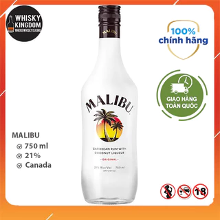 MALIBU rum chính hãng hương vị dừa làm nguyên liệu pha chế