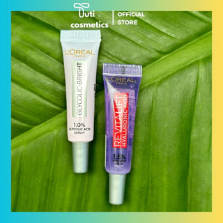 Combo 2 Serum Loreal mini cấp ẩm, dưỡng trắng, sáng da, mờ thâm nám 7.5ml - TuTi Cosmetics