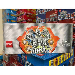 Lắp ráp ninja bạc trọn bộ 8 nhân vật PG156