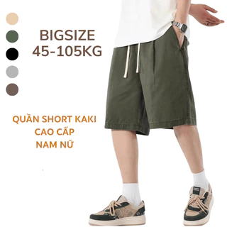 45-105kg Quần Short Kaki BIGSIZE form basic lưng thun co giãn cao cấp (kaki trơn)