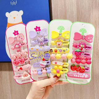 Set 6 kẹp tóc dễ thương mẫu mới kuromi cho bé nhiều màu - Kẹp tóc xinh xắn - Selenshop