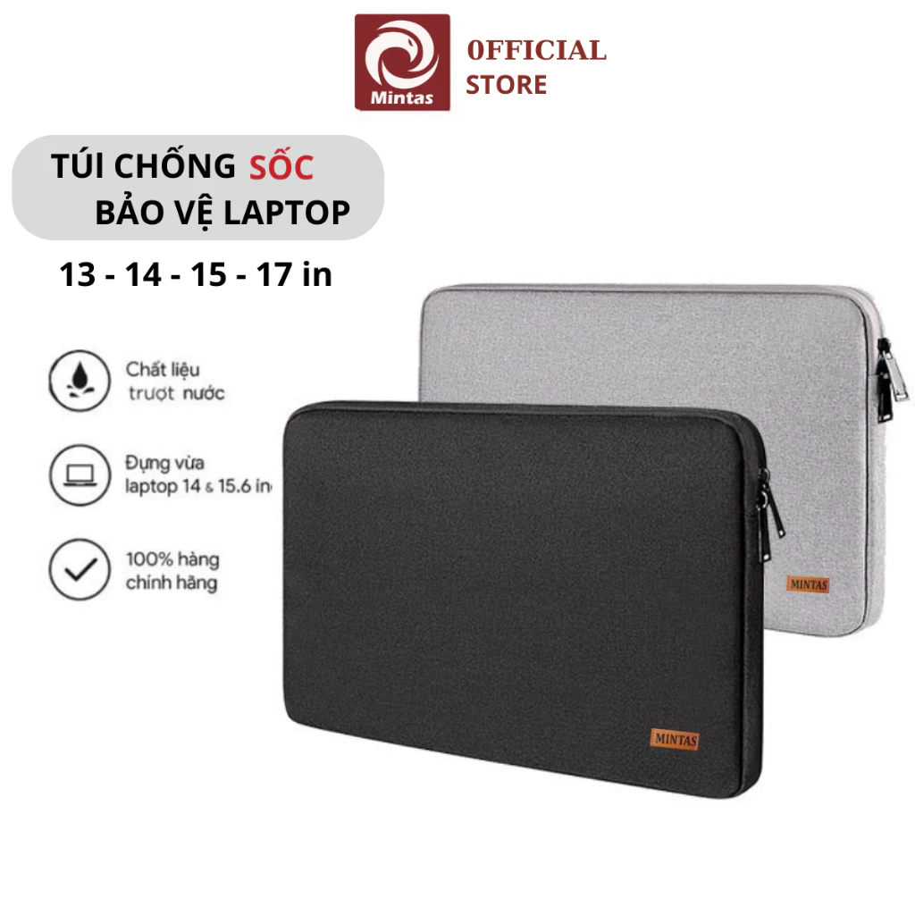 Túi Chống Sốc Bảo Vệ Laptop Có Lót Sốp Đệm Chống Va Đập Chống Trầy Xước Đựng Vừa Các Dòng Máy Tính. 13 - 14 -15.6inch