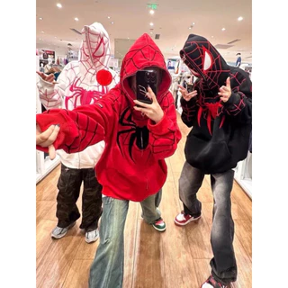 Áo Khoác Hoodie Nỉ Nam Nữ Với Chất Dáng Phối Người Nhện Trùm Đầu Phong Cách Siêu Đẹp Chất Vải Dày Dặn Có Nón Siêu Dễ