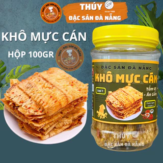 Mực Cán tẩm Gia Vị Hộp 100Gr Đặc Sản Đà Nẵng Làm Quà Ngon Chuẩn Loại 1