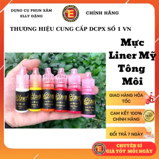 Mực Liner của Mỹ phun môi, mực phun xăm hữu cơ mỹ cung cấp Elly Đặng