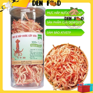 Khô mực xé hấp nước cốt dừa 250g - Đồ ăn vặt Denfood